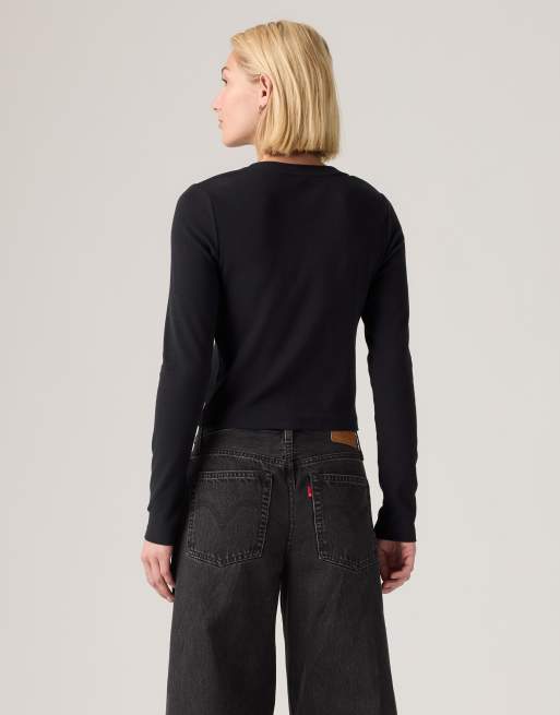 Levi's Essential baby long-sleeve tee in black, 2 of 4