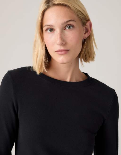 Levi's Essential baby long-sleeve tee in black, 3 of 4