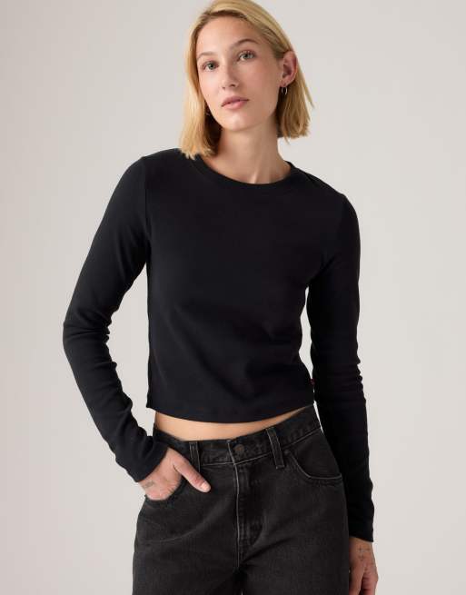 Levi's Essential baby long-sleeve tee in black, 4 of 4