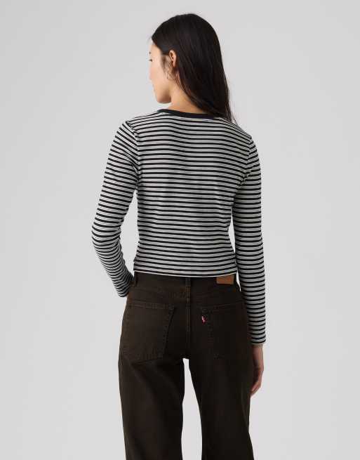 Levi's Essential baby long-sleeve tee in black, 2 of 4