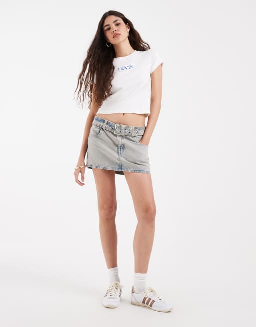 Levi's Essential Baby-T-Shirt mit Logodruck in Weiß, 5 von 5