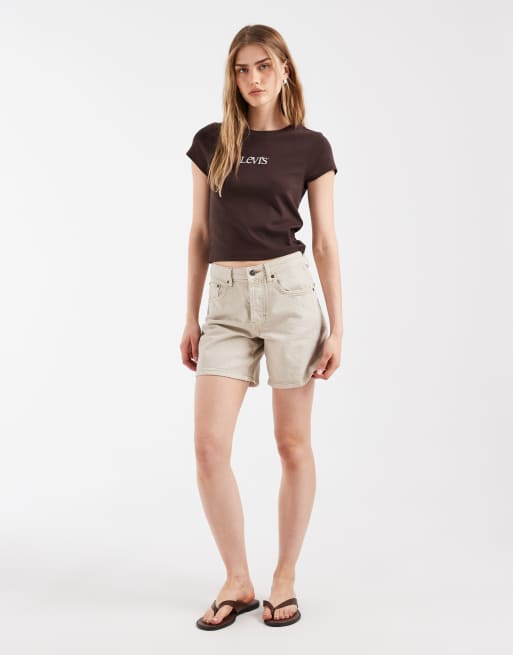 Levi's essential babytee med logotryck i brunt, 2 av 4