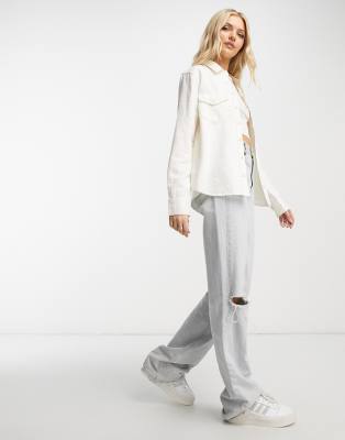 Essential - Camicia in denim écru-Bianco - Levi's Camicia donna  - immagine2