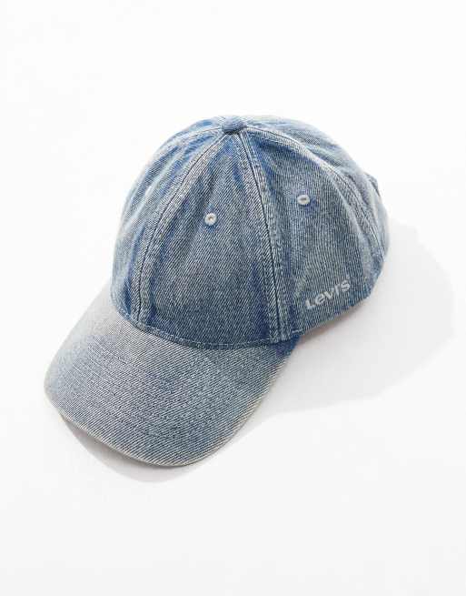 Levi's - Essential - Casquette de baseball en jean avec logo sur le côté - Bleu moyen délavé, 2 de 3