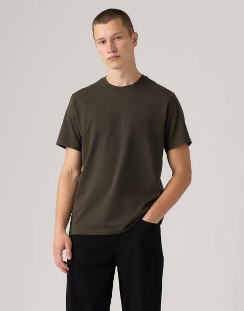 Levi's Essential cotton tee in brown - view 1
