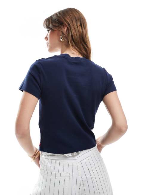Levi's Essential graphic sporty tee in navy, 2 of 4