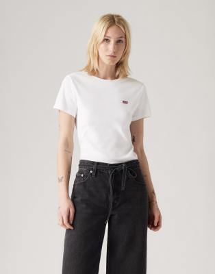 Levi's - Essential - Kurzärmliges T-Shirt in neutraler Farbe-Weiß