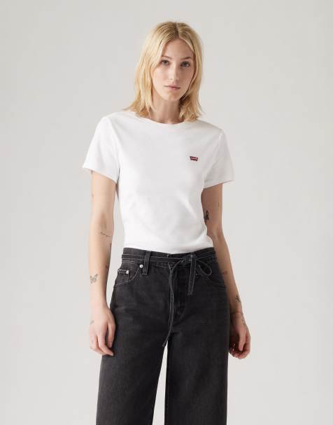 Levi's – Essential – Kurzärmliges T-Shirt in neutraler Farbe - view 1