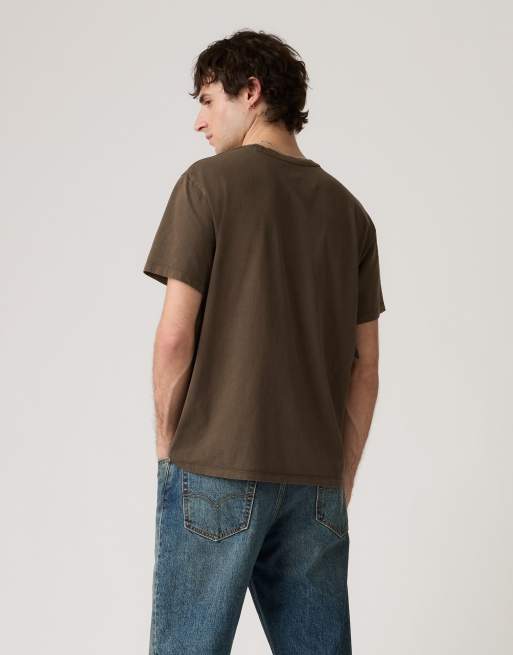 Levi's Essential pocket tee in brown, 2 of 4
