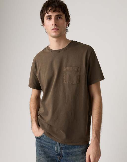 Levi's Essential pocket tee in brown, 4 of 4