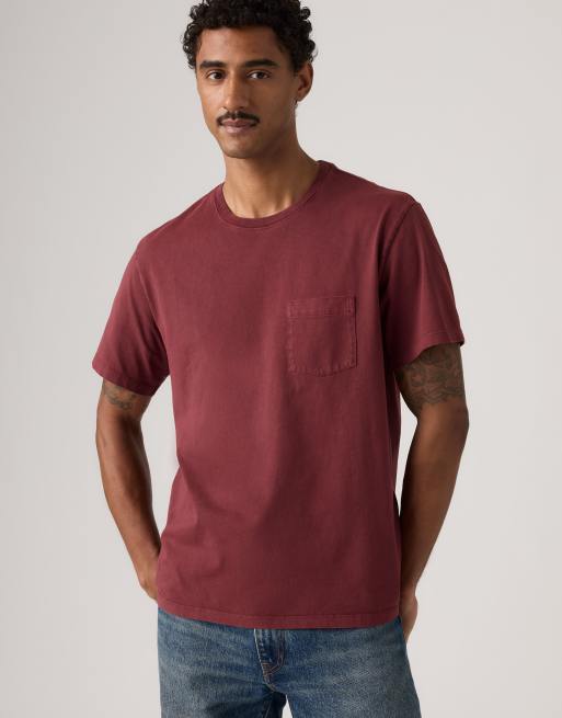 Levi's Essential pocket tee in red, 4 of 4