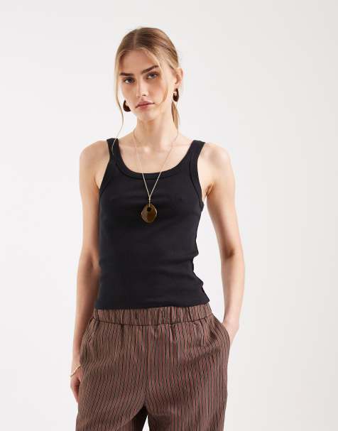 Levi's essential rib tank in black - view 1