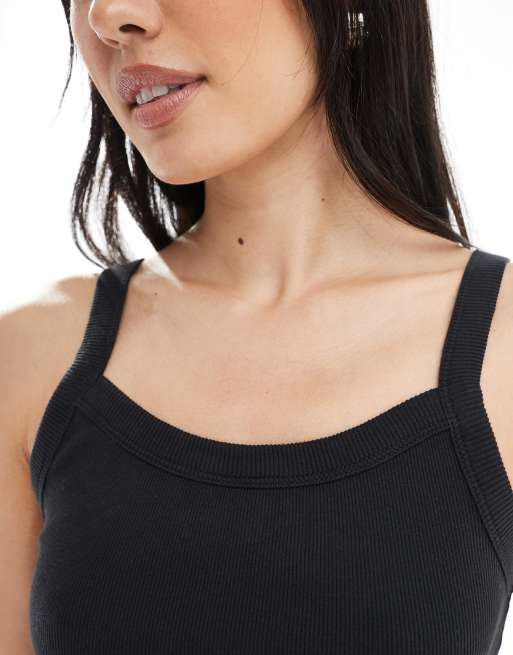 Levi's - Essential - Sportieve geribbelde tanktop in zwart, 3 van 4