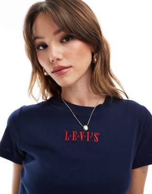 Levi's Essential Sporty Center Logo T-shirt In Blue