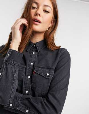 levis denim black shirt