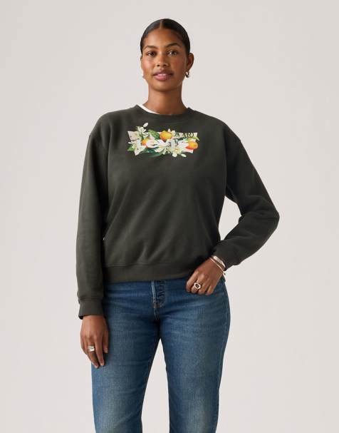 Levi's - Everyday - Sweat ras de cou à imprimé graphique - Noir - view 1