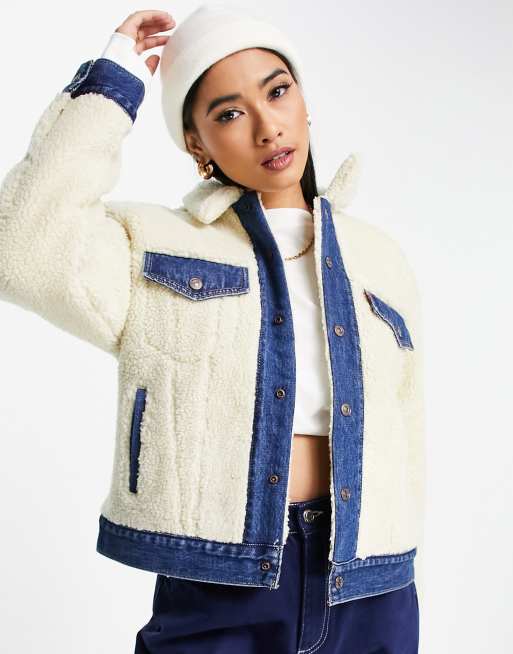 Levi's teddy hot sale trucker jacket