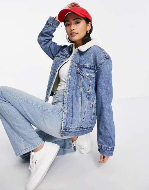 Ex boyfriend best sale trucker jacket sherpa