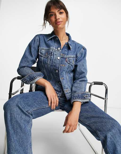 Levi's Ex-Boyfriend trucker jacket in mid wash | ASOS