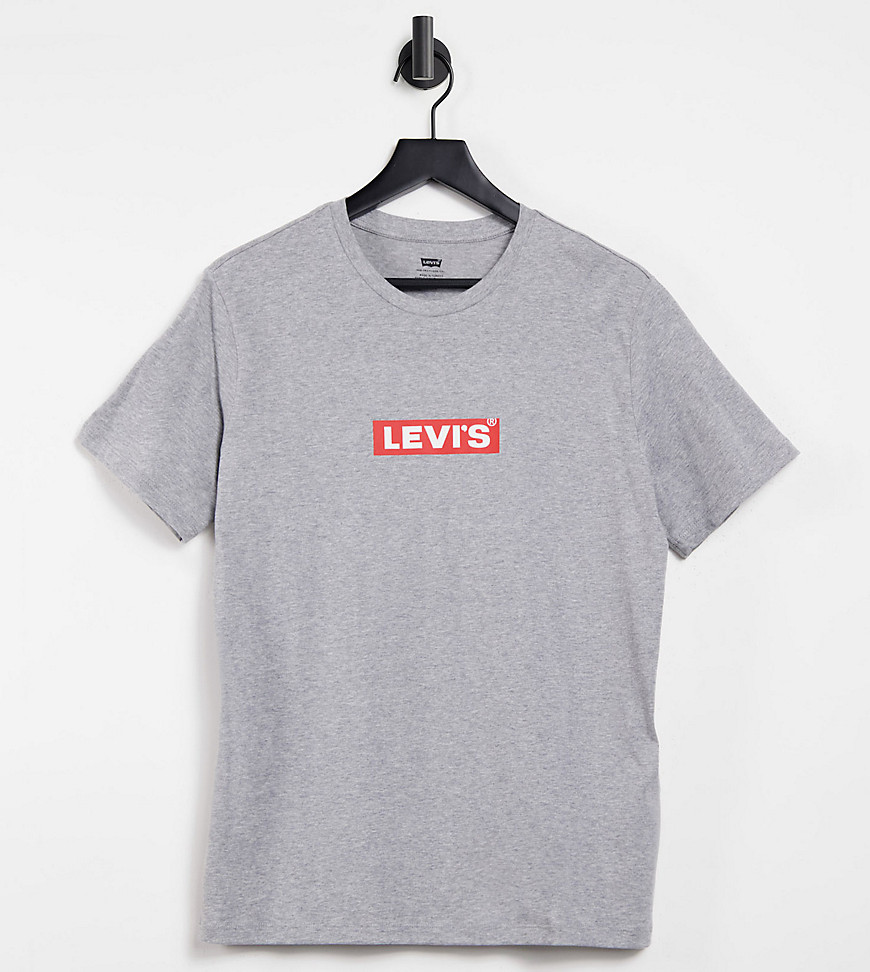 Levi's Exclusive to ASOS chest boxtab logo t-shirt in gray heather-Grey
