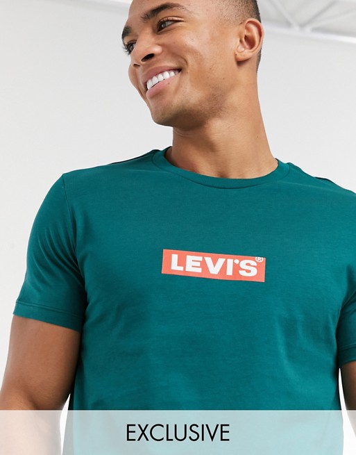Levi's Exclusive to ASOS chest boxtab logo t-shirt in green
