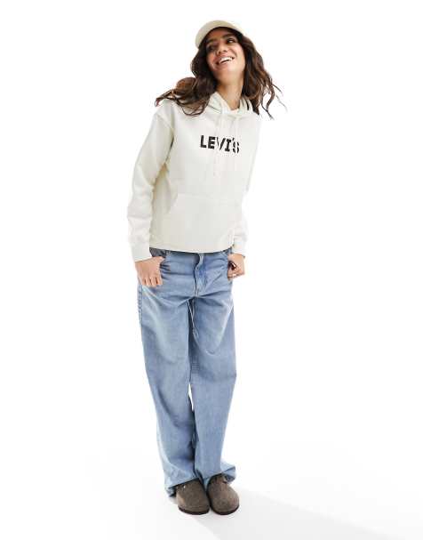 Womens white on sale levi jumper