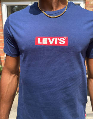 navy levi t shirt
