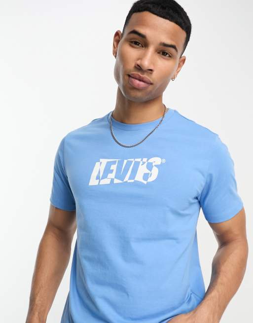 Levi's exclusive to ASOS t-shirt in blue with central retro logo | ASOS