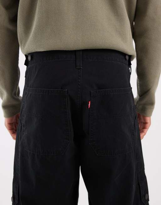 Levi's extra baggy cargo trousers in black, 5 of 5