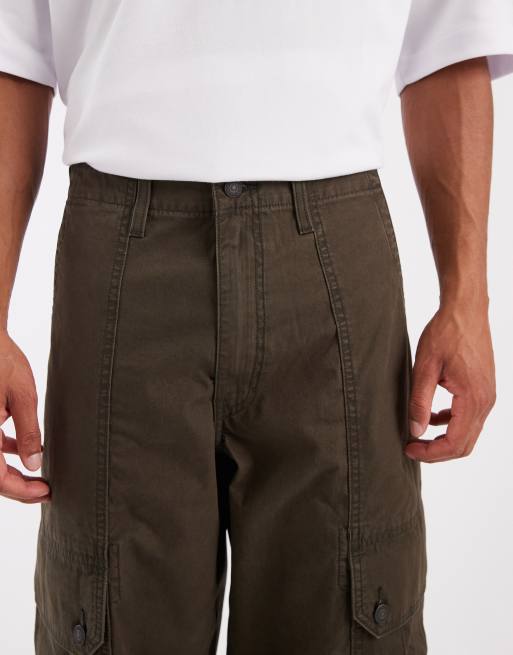 Levi's extra baggy cargobroek in kaki, 4 van 5