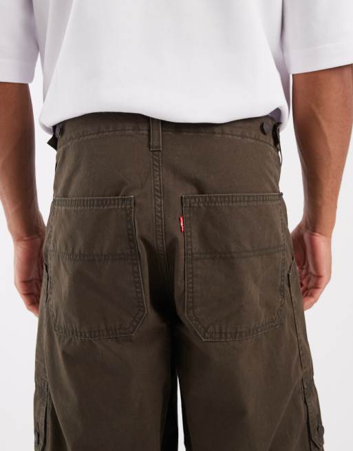 Levi's extra baggy cargobroek in kaki, 5 van 5