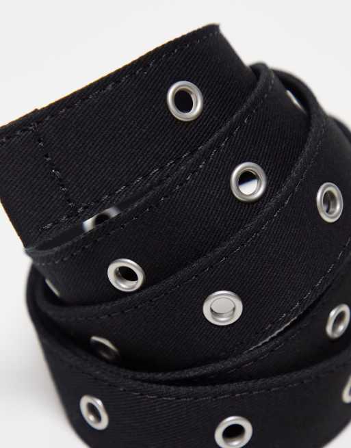 Levi's fabric grommet belt in black | ASOS