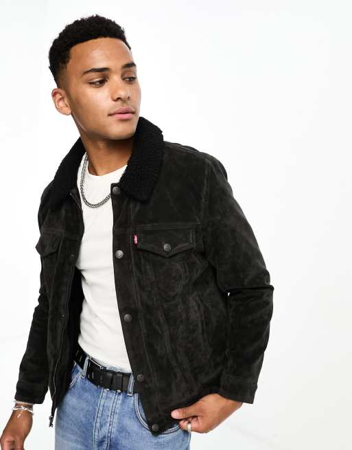 Levi s Suede Sherpa Jacket Coats jackets