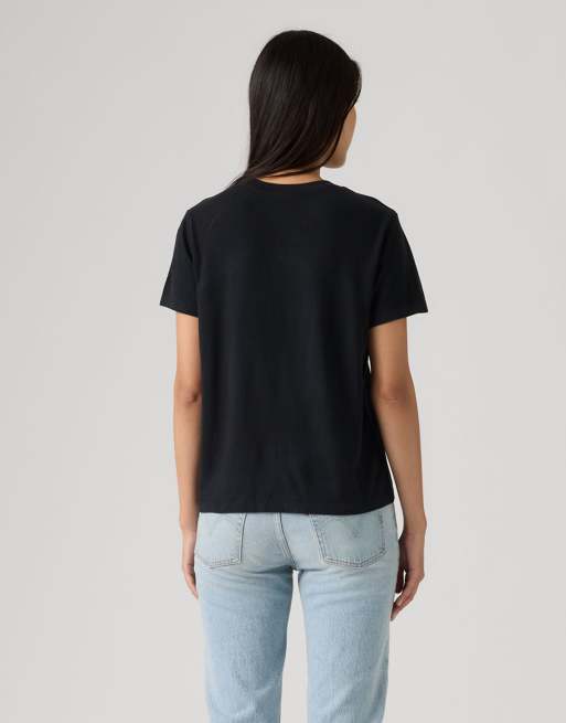 Levi's - Favorite - Camiseta negra de algodón, 2 de 4