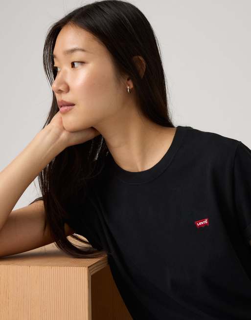 Levi's - Favorite - Camiseta negra de algodón, 3 de 4
