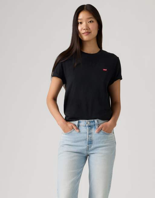 Levi's - Favorite - Camiseta negra de algodón, 4 de 4