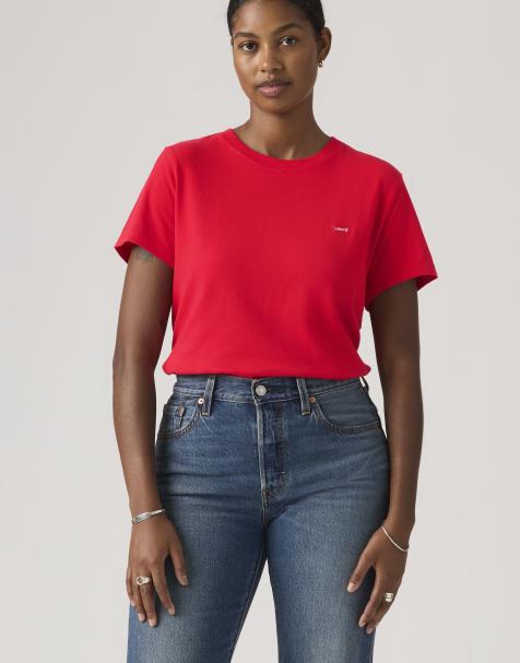 Levi's - Favorite - T-shirt van katoen in rood - view 1