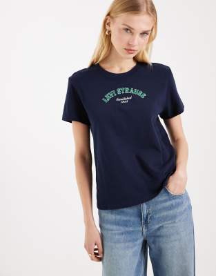Levi's - Favourite - T-Shirt in Marineblau mit Grafik