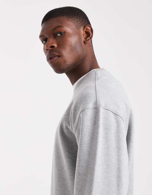 Levi's - Felpa grigio mélange comoda con stampa sul retro del logo con 2 cavalli, 4 di 5