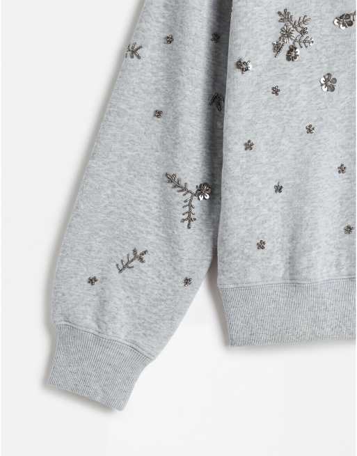 Levi's felpa polo vintage decorata grigia, 7 di 8