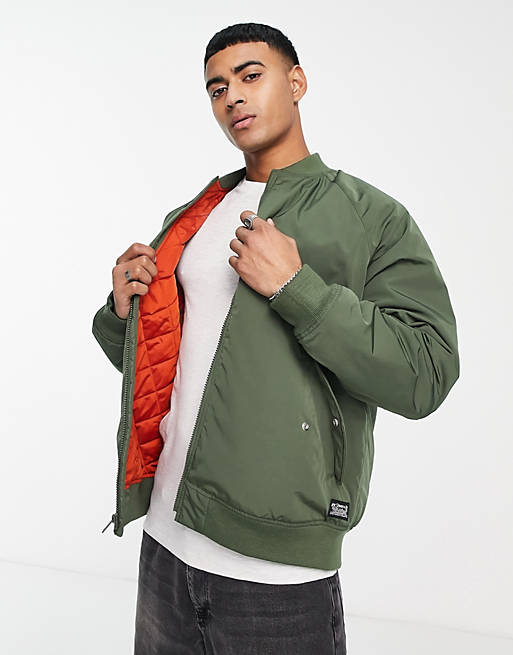 Levi's Filbert bomber jacket in green | ASOS