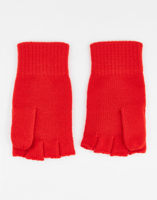 Levi's fingerless gloves in red ASOS