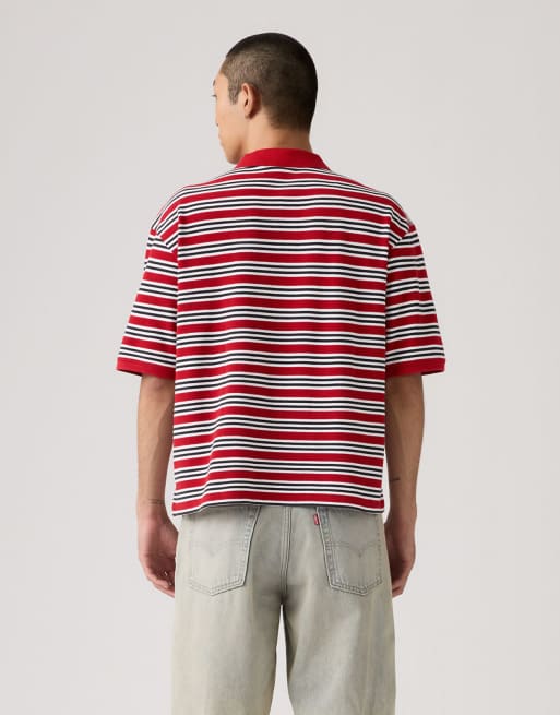 Levi's – Finn – Kastiges Polohemd in Rot, 2 von 4
