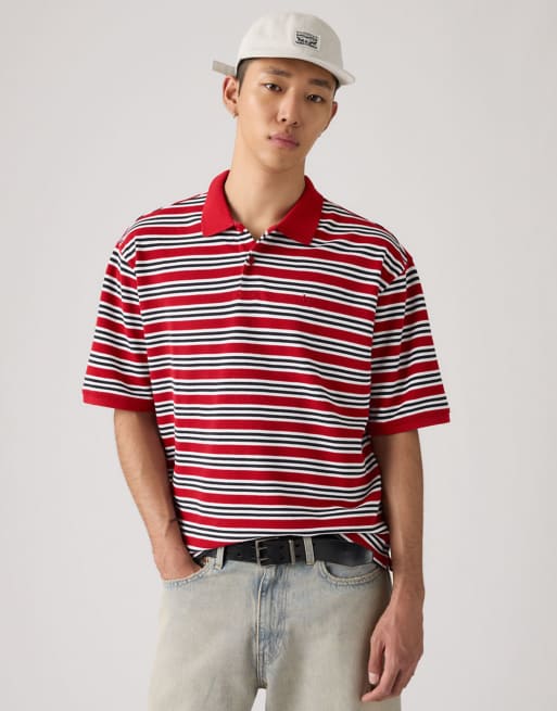 Levi's – Finn – Kastiges Polohemd in Rot, 4 von 4