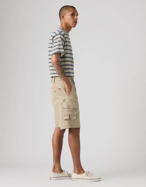Levi's Fishing cargo shorts in beige, 4 of 4