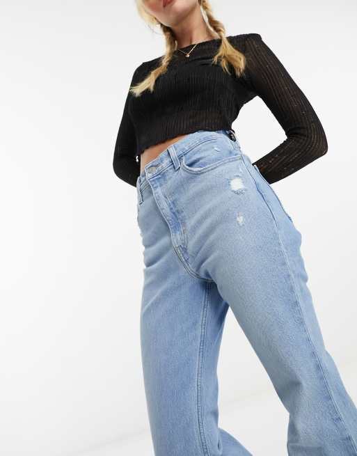 Levi's - Flared jeans met hoge taille in jaren 70 stijl in lichtblauw, 2 van 5