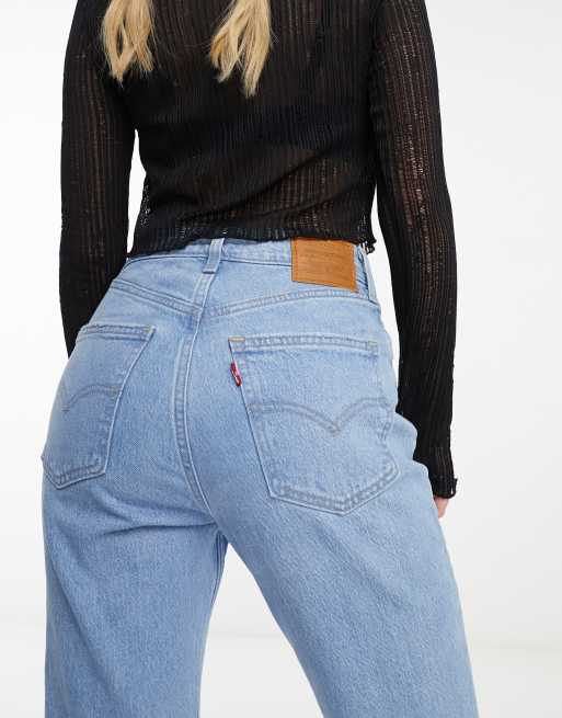 Levi's - Flared jeans met hoge taille in jaren 70 stijl in lichtblauw, 4 van 5