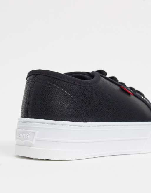 Levi's flatform deals lace up trainer