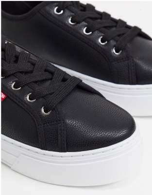 levi's flatform lace up trainer