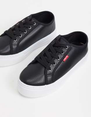 levi's flatform lace up trainer